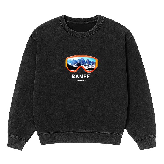 Banff National Park - Banff Canada Mineral Wash Sweatshirts