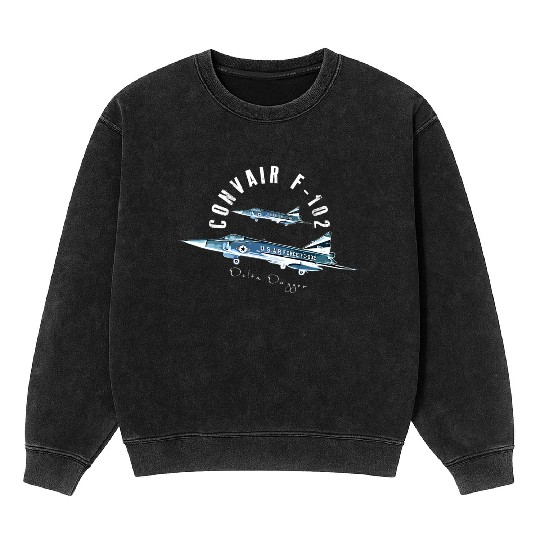 Convair F-102 Delta Dagger Mineral Wash Sweatshirts