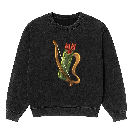 Robin Hood Arrowand Quiver Mineral Wash Sweatshirts