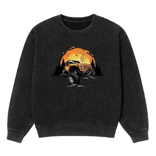 Jeep adventure Mineral Wash Sweatshirts