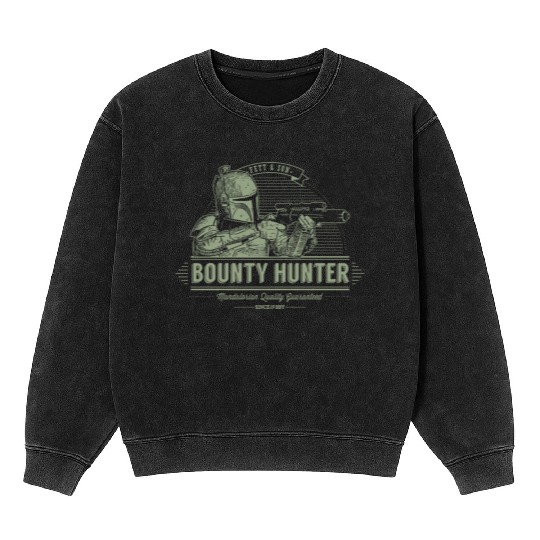 Boba Fett and son Bounty hunter Mineral Wash Sweatshirts