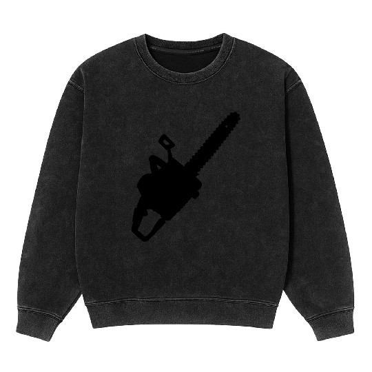 Chainsaw for carpenter or woodworker Mineral Wash Sweatshirts