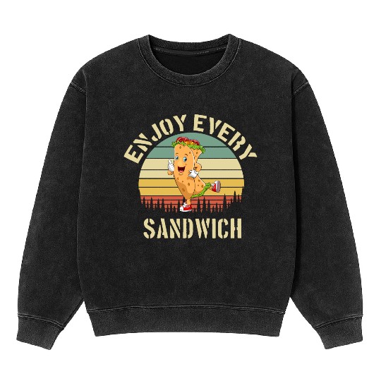 Enjoy Every Sandwich Mineral Wash Sweatshirts