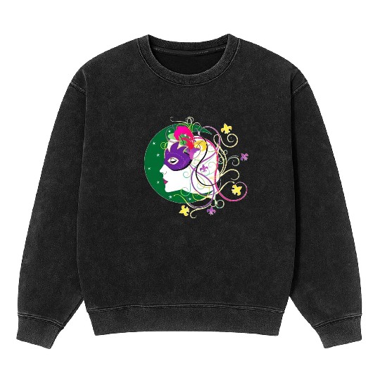 krewe of Nyx - Mardi Gras New Orleans Carnaval Mineral Wash Sweatshirts