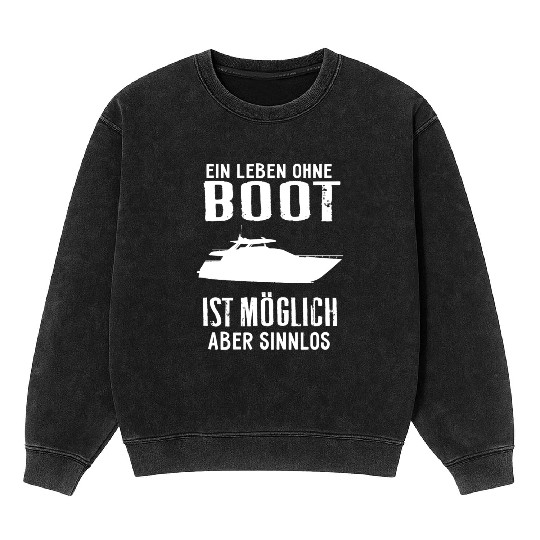 Life boat gift sailor sailboat yacht club Mineral Wash Sweatshirts