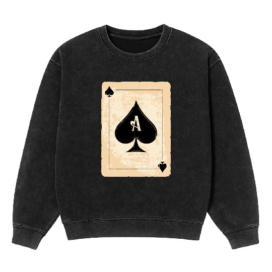 Ace of spades Mineral Wash Sweatshirts