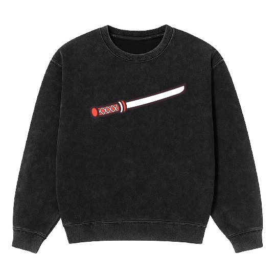 Samurai Sword Mineral Wash Sweatshirts