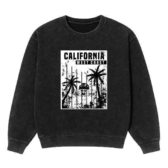 California West Coast Mineral Wash Sweatshirts
