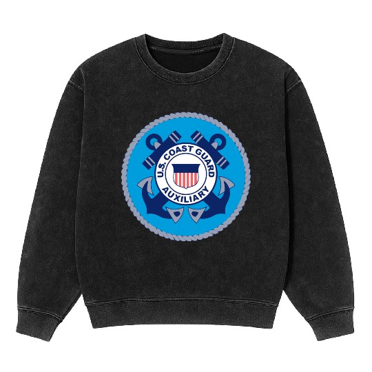Us Coast Guard Auxiliary Homeland Security Patch Mineral Wash Sweatshirts