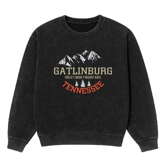 Gatlinburg Tennessee Great Smoky Mountains Mineral Wash Sweatshirts