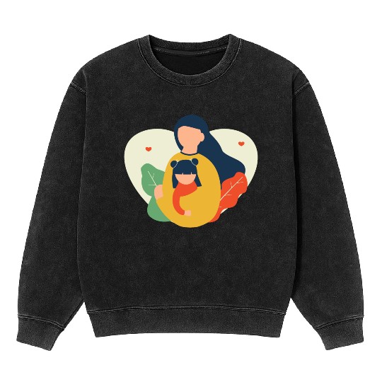 I Love You, Mama & Baby Mineral Wash Sweatshirts, Mommy and Me Mineral Wash Sweatshirts