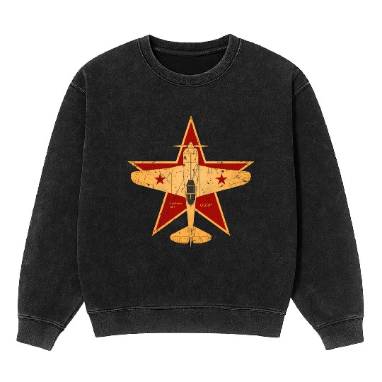 CCCP Soviet Union Air Force World War II Mineral Wash Sweatshirts