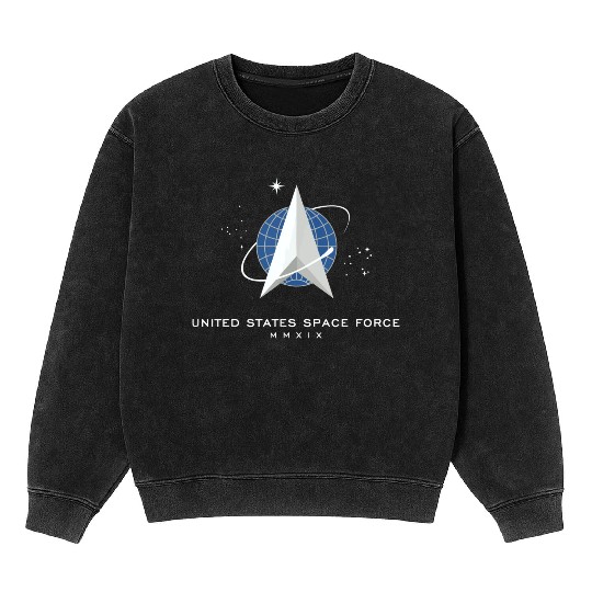 UNITED STATES US SPACE FORCE USSF DELTA FLAG birth Mineral Wash Sweatshirts
