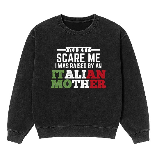 Italian Flag Italy Italian Mineral Wash Sweatshirts