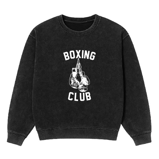 boxing club w Mineral Wash Sweatshirts