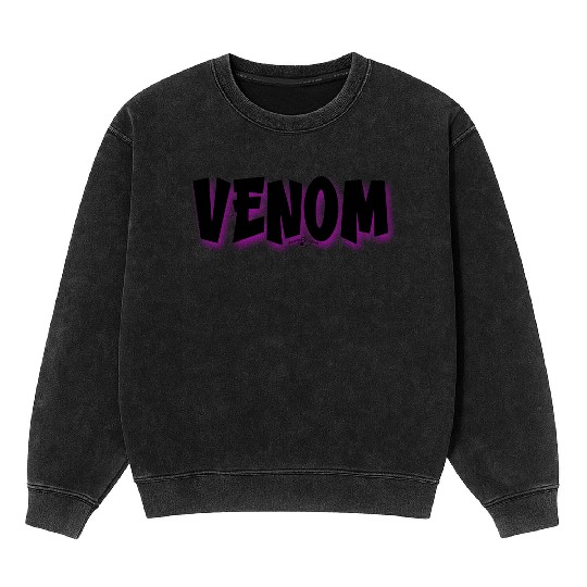 Venom | Neon Hot Pink Shadow Mineral Wash Sweatshirts