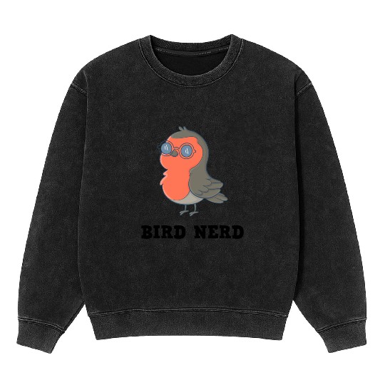 Bird Nerd Mineral Wash Sweatshirts