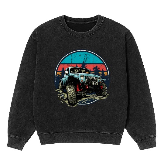 Jeep Offroad Mineral Wash Sweatshirts