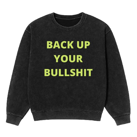 eddie hall back up your bull Mineral Wash Sweatshirts