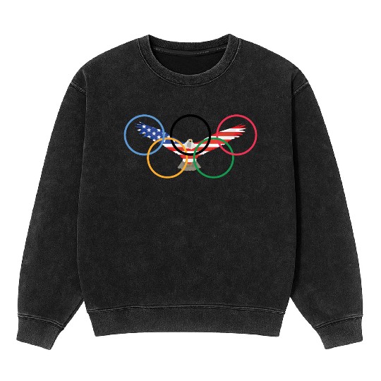 usa olympics Mineral Wash Sweatshirts