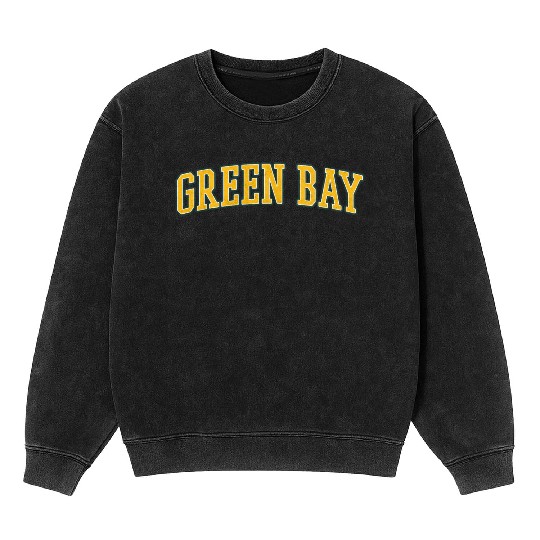 Green Bay Wisconsin Mineral Wash Sweatshirts