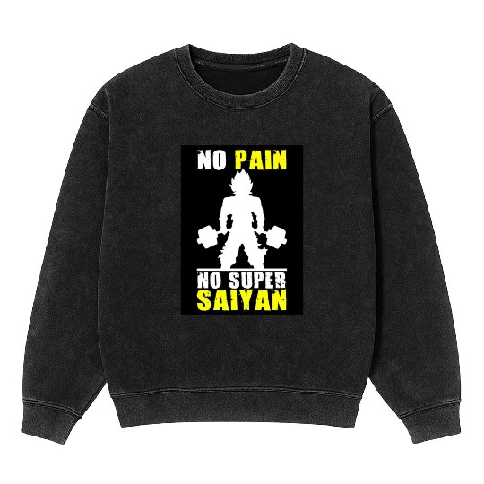 Anime Gym demon Mineral Wash Sweatshirts
