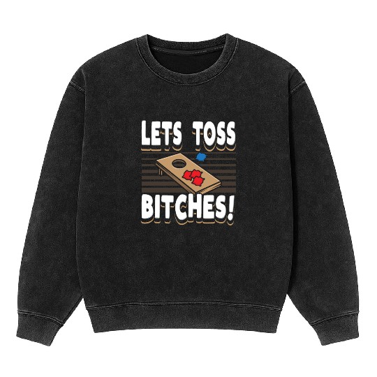 Cornhole player, Cornhole lover, Game Sport Gift Mineral Wash Sweatshirts