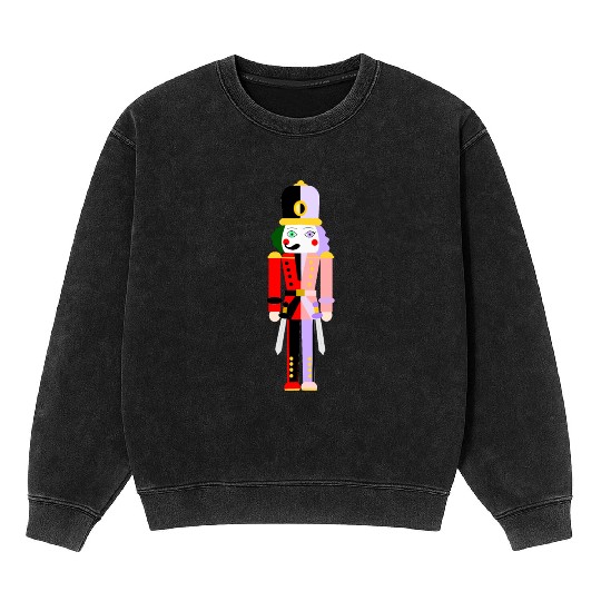 CARNIVAL CHRISTMAS: THE TWO SIDED NUTCRACKER Mineral Wash Sweatshirts