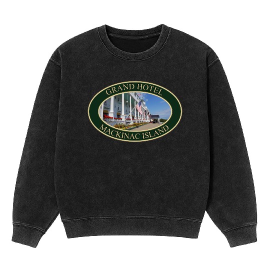 Grand Hotel on Mackinac Island, Michigan Mineral Wash Sweatshirts
