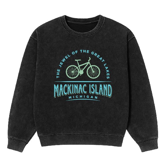 Mackinac Island Souvenir Mineral Wash Sweatshirts