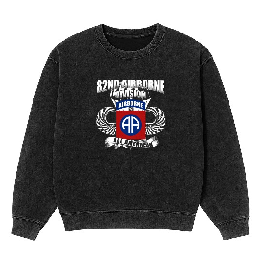 82nd Airborne Division US Army Mineral Wash Sweatshirts