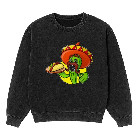 just a girl who loves sunshine and tacos Mineral Wash Sweatshirts