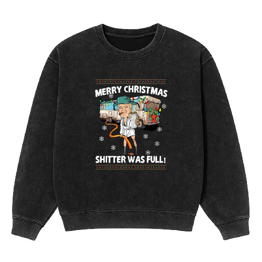Donald Trump Cousin Eddie Christmas Mineral Wash Sweatshirts Shitte