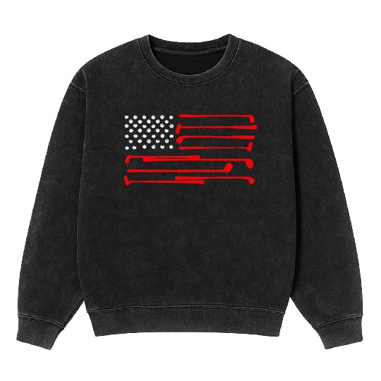 GOLF AMERICAN FLAG Mineral Wash Sweatshirts