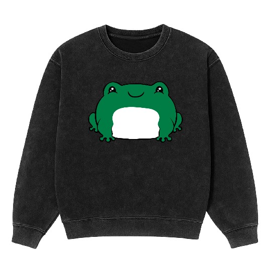 Cute little frog Mineral Wash Sweatshirts