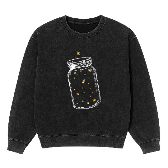 Lightning Bugs Catching Fireflies I Fireflies Mineral Wash Sweatshirts