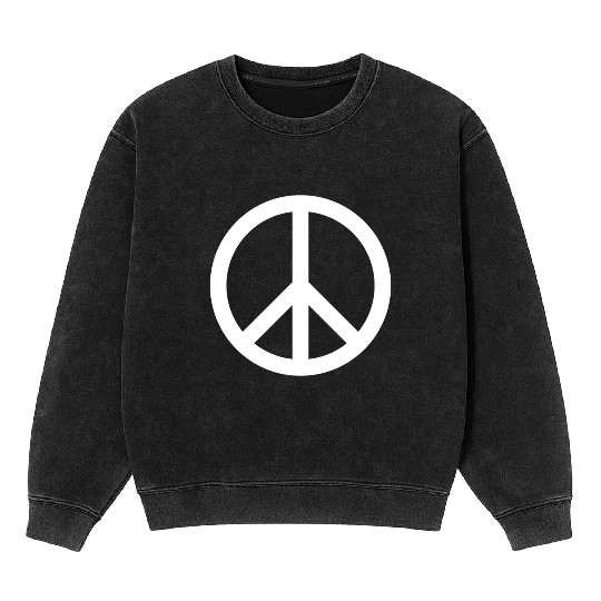 PEACE PEACE PEACE ON EARTH Mineral Wash Sweatshirts