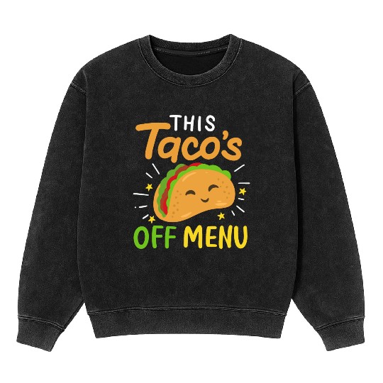 Taco Bachelorette Party wedding bride engaged Mineral Wash Sweatshirts