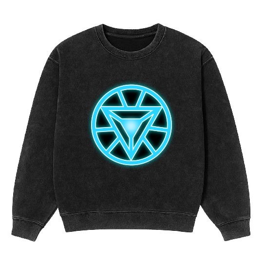 Arc Reactor Iron Man Mineral Wash Sweatshirts