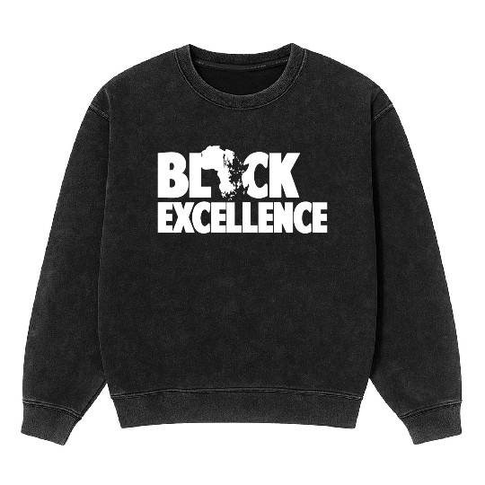 BLACK EXCELLENCE Mineral Wash Sweatshirts