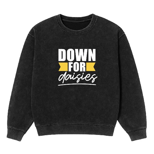 Daisy Garden Gardening Gardener Mineral Wash Sweatshirts