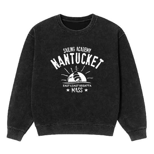 Nantucket sailing academy Mineral Wash Sweatshirts