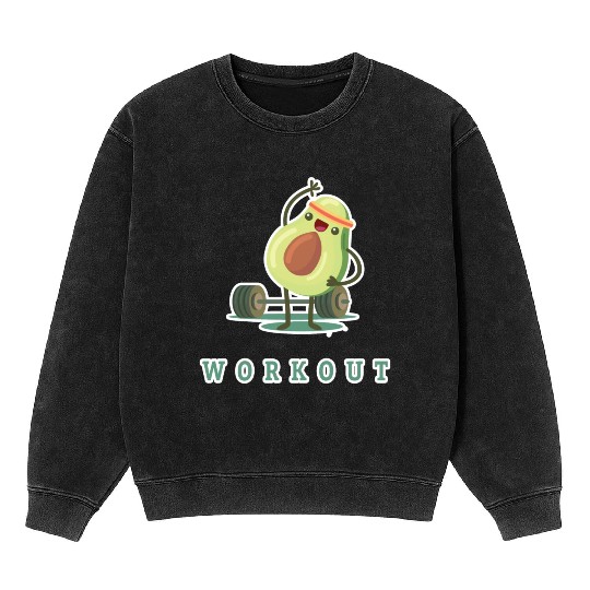 Avocado Workout Mineral Wash Sweatshirts