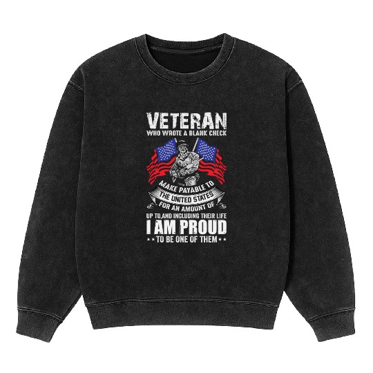 Veterans day celebration. Thank you veterans Mineral Wash Sweatshirts