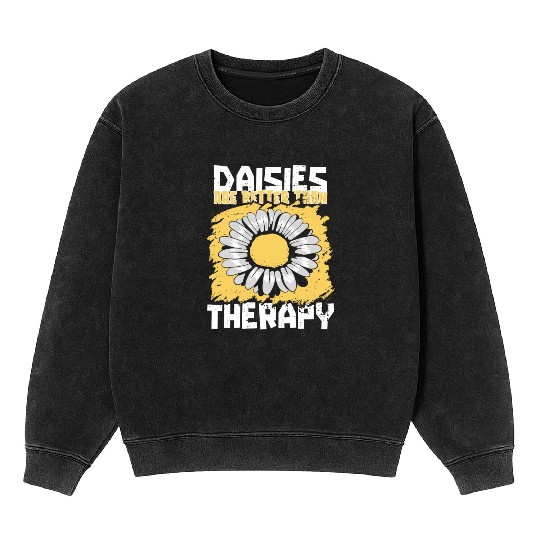 Daisy Garden Gardening Gardener Mineral Wash Sweatshirts