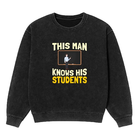 High School Teacher Professor Mineral Wash Sweatshirts