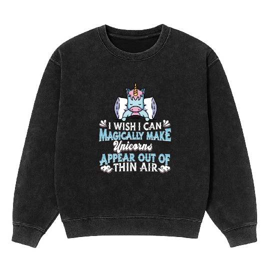 Unicorn Rainbow Mineral Wash Sweatshirts