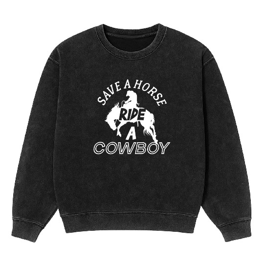 Ride A Cowboy Mineral Wash Sweatshirts