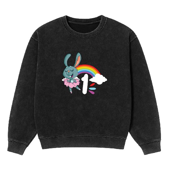 1. Birthday Ballet Ballerina Dance Dancer Mineral Wash Sweatshirts