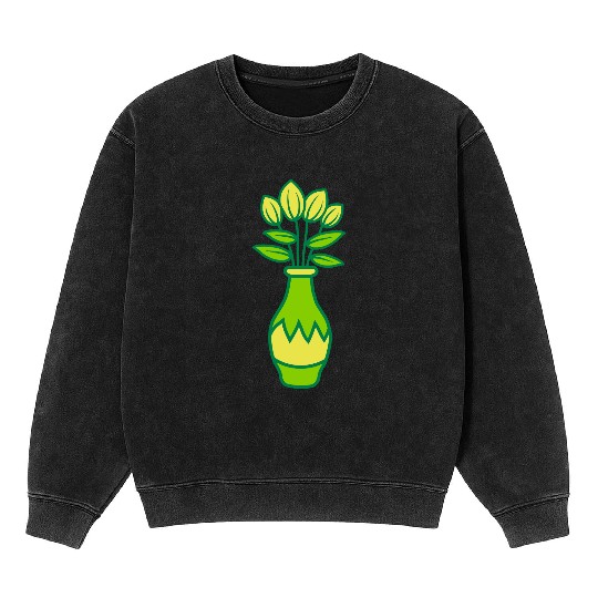 Beautiful tulips flower vase Mineral Wash Sweatshirts